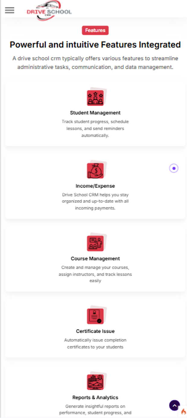 Benefits of Drive School CRM