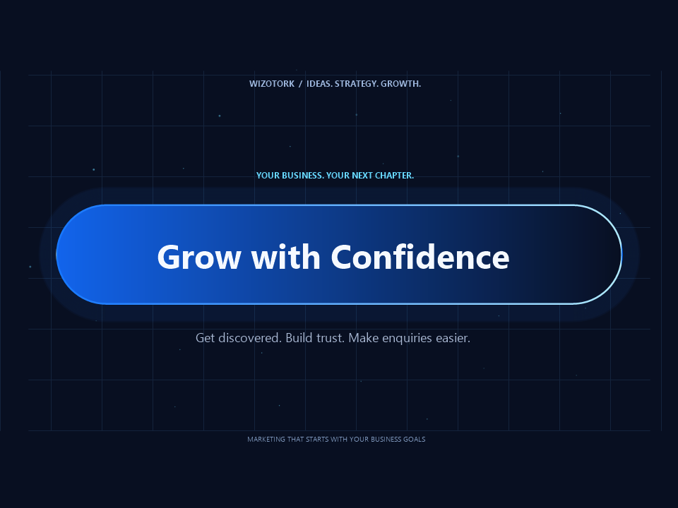 Grow with Confidence — WizoTork business growth animation